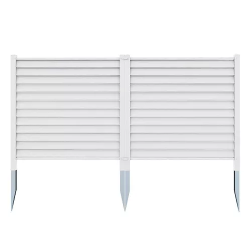 Timeless Garden Leszúrható kerítéspanel, 122x122 cm, 2db, fehér (HOP1001871)