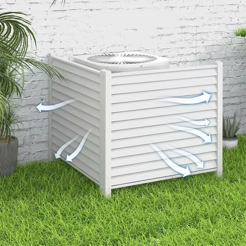 Timeless Garden Leszúrható kerítéspanel, 122x122 cm, 2db, fehér (HOP1001871)