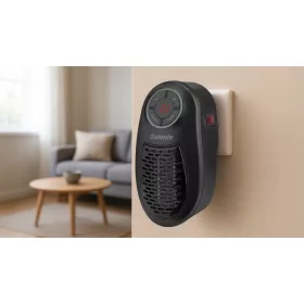   Salente HotHeat mini hősugárzó, 500 W, fekete, RGB, termosztát