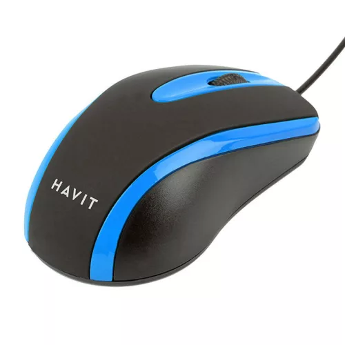 Havit HV-MS753 Univerzális Egér 1000 DPI - Fekete-Kék