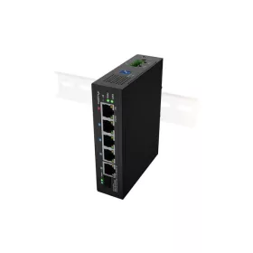   LANBERG ILFE-4P-1GE-1S-90 POE 1XBT 3XAT SFP/ETH DIN KEZELHETETLEN GYORS ETHERNET KAPCSOLÓ