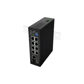   LANBERG ILFE-8P-1GE-1S-120 POE 4XBT 4XAT SFP/ETH DIN NEMENEDZSMENTES GYORS ETHERNET KAPCSOLÓ