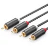 Ugreen AV104-2 Sztereó jelkábel (2x RCA - 2x RCA) - (2m)