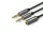 Ugreen AV140 Fejhallgató + mikrofon egyesítő kábel, fekete (1x Jack mama - 2x Jack papa) - (28 cm)