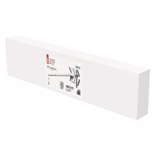 Emos J0680 Kültéri antenna EM-116, PROFI, 0–80 km, DVB-T2, LTE/4G szűrő