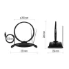 Emos J0701 Szobaantenna CITY RING-C550, DVB-T2, DAB, FM, LTE/4G/5G szűrő