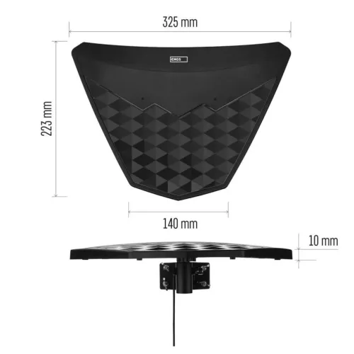 Emos J0801 Univerzális antenna VILLAGE DIO-V750, DVB-T2, LTE/4G/5G szűrő