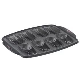   Tefal CRISPYBAKE Madeleines 8 lyukú J4172614, fekete 30 x 29 cm