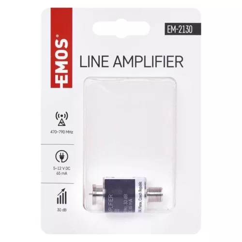 EMOS DVB-T/T2 antenna előerősítő 30 dB, J5710