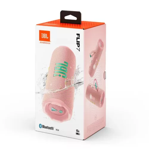 JBL Flip 7 Hordozható Bluetooth Hangszóró 25W - rózsaszín