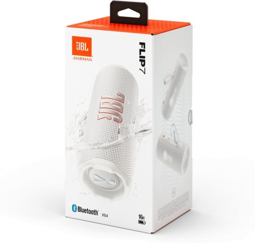 JBL Flip 7 Hordozható Bluetooth Hangszóró 25W - Fehér