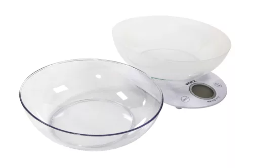 Vivax KS505BW tálas konyhai mérleg 2 tállal, max. 5kg, fehér