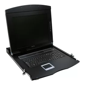   Logilink KVM-konzol 17"-es képernyővel, HDMI, Full HD, USB-A, PS/2, QWERTZ (LC703GE)