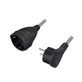   Logilink Tápkábel hosszabbító, CEE 7/7 - CEE 7/3, textil kábel, 3 m (LPS104)