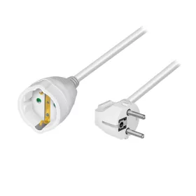   Logilink Tápkábel hosszabbító, CEE7/7 (90 ) - CEE 7/3, fehér, 10 m