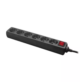   LogiLink 6-os hosszabbító + kapcsoló, 6x CEE 7/3, 1,5 m, fekete (LPS202B)