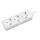 LogiLink Schuko 3-as csatlakozó elosztó, 45  forgatott, 1.4 m, fehér (LPS205)