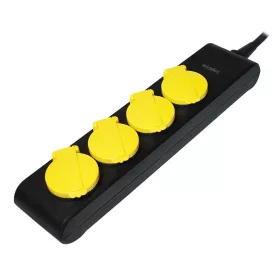   Logilink Aljzat 4-es, 4x CEE 7/3, kültéri, 1,4 m, fekete/sárga (LPS212)