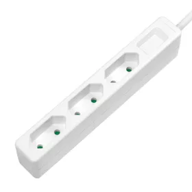   LogiLink Aljzat 3-as, 3x CEE 7/16, vékony, 1,5 m, fehér (LPS229)
