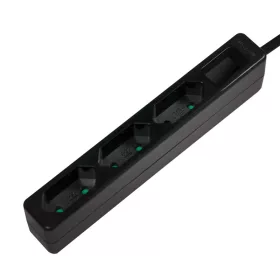   Logilink Aljzat 3-as, 3x CEE 7/16, vékony, 1,5 m, fekete (LPS229B)