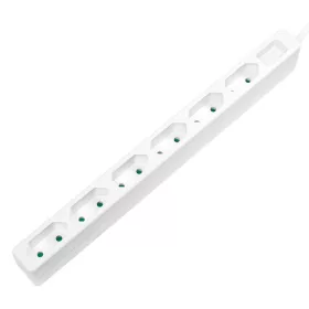   LogiLink Aljzat 6-os, 6x CEE 7/3, vékony, 1,5 m, fehér (LPS231)