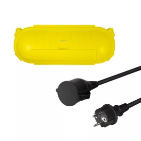  Logilink Tápkábel készlet, CEE7/7 - CEE 7/3 + védődoboz, 3 m (LPS239)