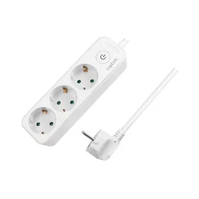  Logilink Aljzat 3-as + kapcsoló, 3x CEE 7/3, 1,5 m, fehér (LPS244)