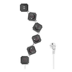   Logilink Aljzat 4-es, 4x CEE 7/3 + 2x USB-A, rugalmas, 1,5 m (LPS276U)
