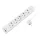 Logilink Aljzat 5-utas + kapcsoló, 5x CEE 7/3, 1x USB-A, 1x USB-C, 1,5 m, fehér (LPS280U)