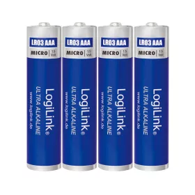   Logilink Ultra Power AAA alkáli elemek, Micro, 1,5V, 4 db (LR03B4)