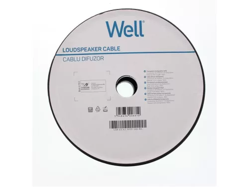 Well LSP-CCA2.50TT-100-WL Hangszóró kábel átlátszó 2x2,5mm²