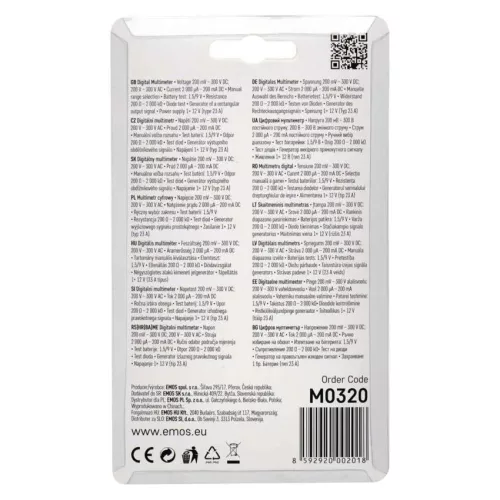 EMOS M0320 Multiméter MD-110
