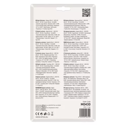 EMOS Digitális multiméter M0430