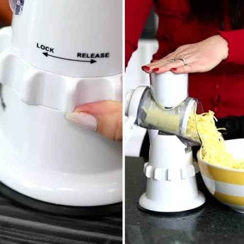 Livington Sumo Slicer forgódobos reszelő, szett cserélhető reszelőbetétekkel, M23194