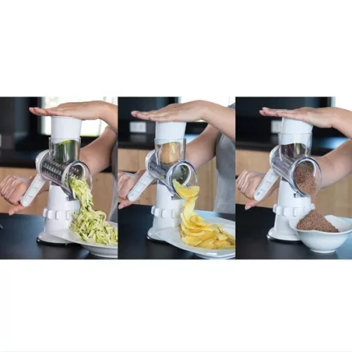 Livington Sumo Slicer forgódobos reszelő, szett cserélhető reszelőbetétekkel, M23194