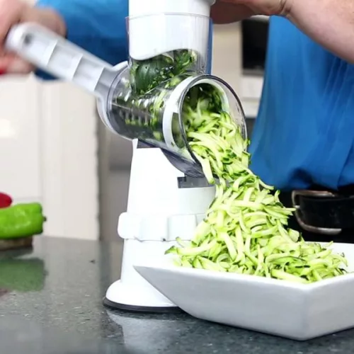 Livington Sumo Slicer forgódobos reszelő, szett cserélhető reszelőbetétekkel, M23194