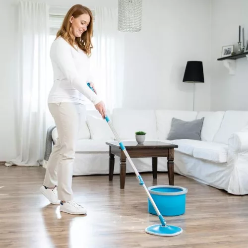Livington Clean Water Spin Mop tisztavizes felmosó mindig friss vízzel moshat fel, M31154