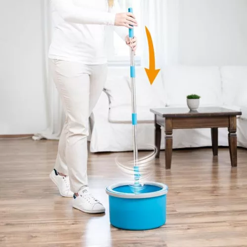 Livington Clean Water Spin Mop tisztavizes felmosó mindig friss vízzel moshat fel, M31154