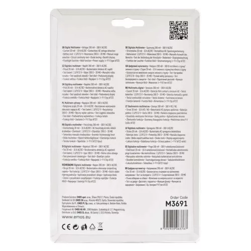 EMOS M3691 Multiméter MD-410