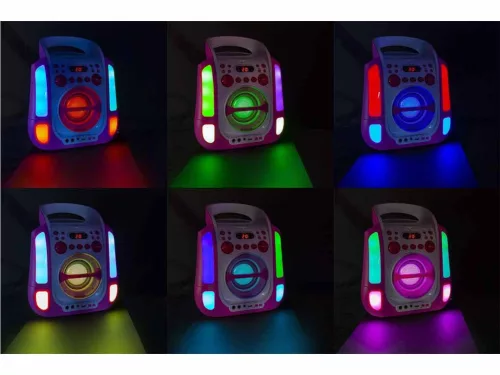 Fenton SBS30P karaoke hordozható hangfal (Bluetooth, USB, CD, 2x Mikrofon)