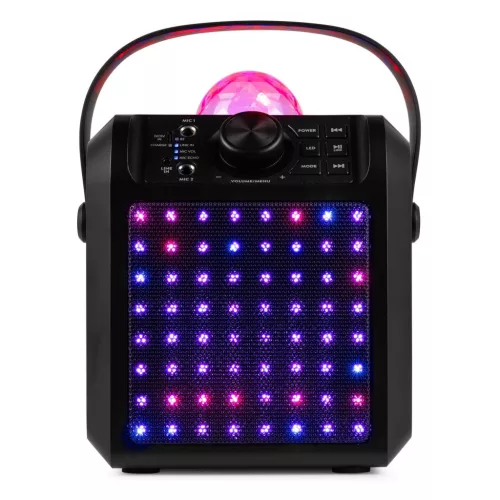 Fenton KAR55B Karaoke hangfal, LED Jellyball, fekete, 50W
