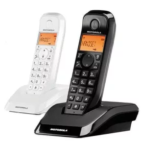   Motorola S1202 fekete-fehér DECT telefon párban (MOT-2102-999)