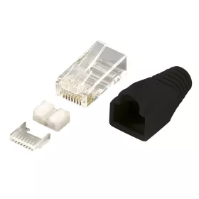  LogiLink RJ45 csatlakozódugasz, árnyékolt Cat6 fekete 100db (MP0022)