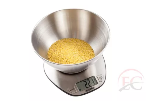 Mesko MS 3152 Digitális tálas konyhai mérleg – Inox