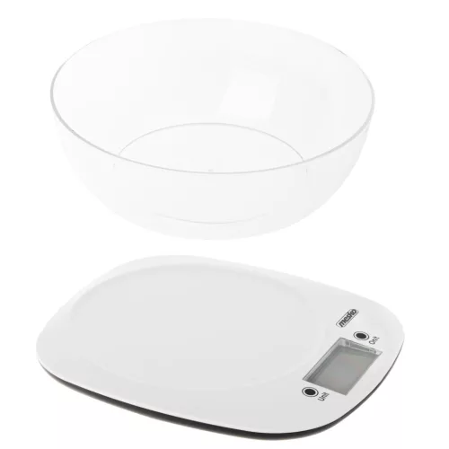 Mesko MS3179w Konyhai mérleg tállal