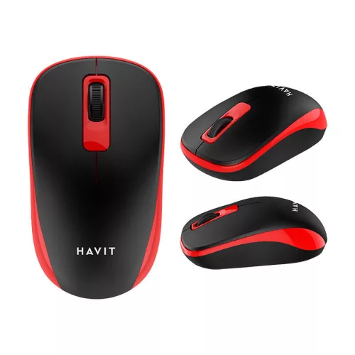 Havit MS626GT-BR Vezetéknélküli Egér - Fekete-Piros
