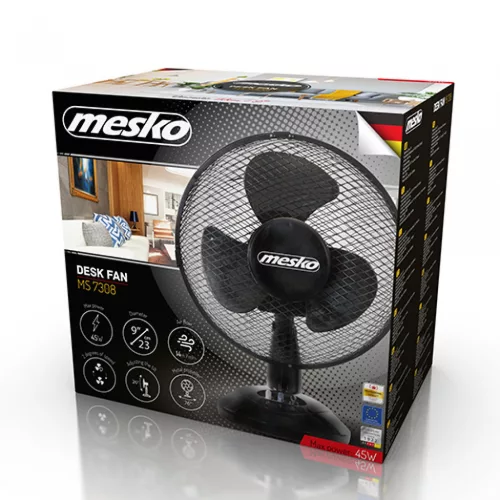 Mesko MS7308 Asztali ventilátor, 23CM