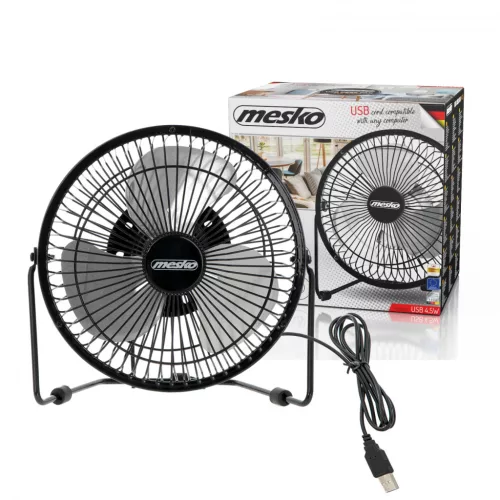 Mesko MS7322 fém 15 cm-es usb mini ventillátor