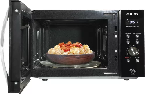 Aiwa MW-230DG/BK NAMICOOK CRYSTAL23 Mikrohullámú sütő, grillező funkcióval, 23 literes belső térrel