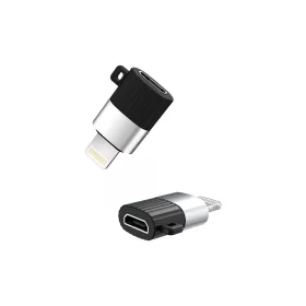   XO NB-149B átalakító, Micro USB[anya] - Type-USB Lightning, fekete